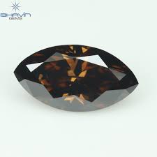 EGL 1.011ct Marquise Cognac 7 SI3