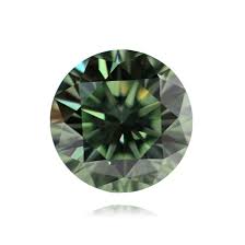 CI 0.34ct Round Fancy Vivid Green SI3